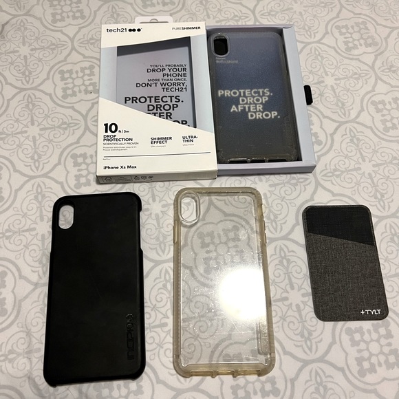 iPhone XS Max Phone Cases 3 in 1 plus free card holder - Picture 1 of 2